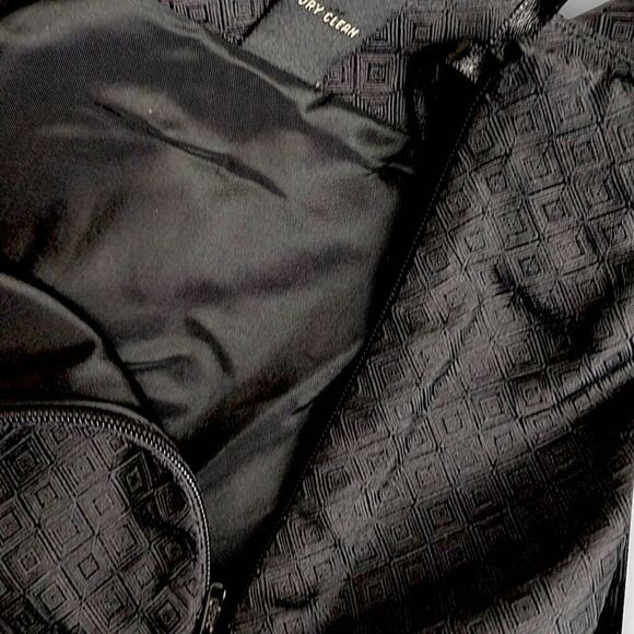 Valerie Stevens Womens Pants Sz Black Silk Tapered Zip Retroglam Lady Gaga Vtg - Picture 4 of 10